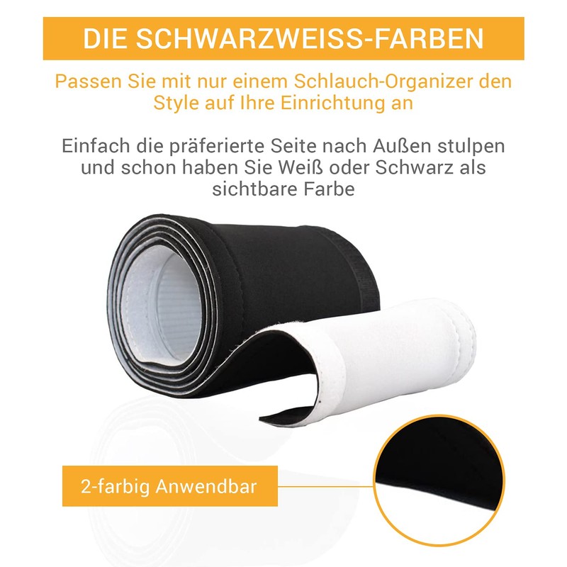 TPFNet Premium Neoprene Cable Sleeve, 1.5 m Long, 37 mm