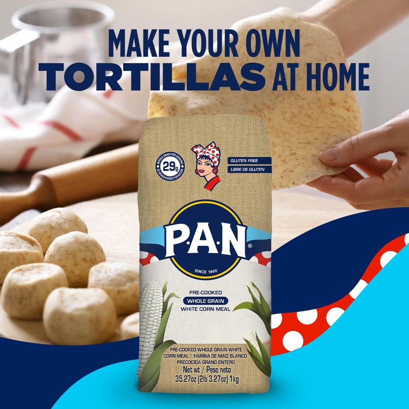 P.A.N. Whole Grain White Corn Meal – Pre-cooked Gluten Free