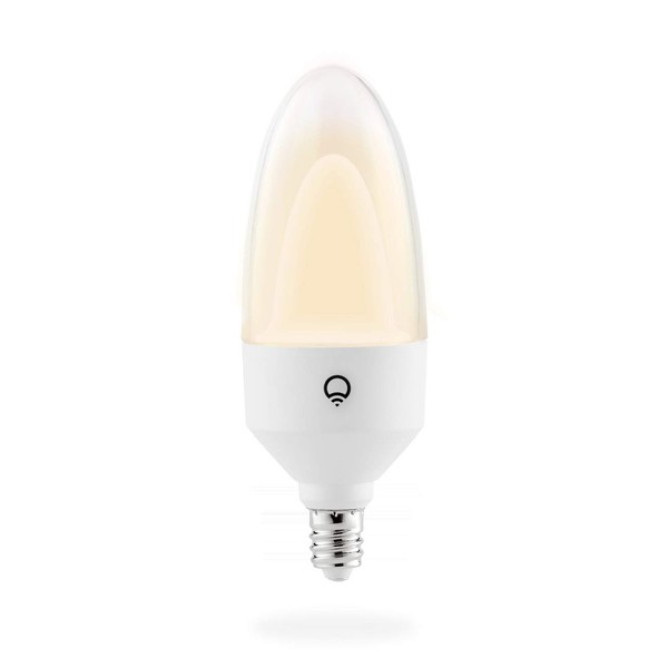 LIFX Candle White to Warm E12, 480 lumens, Wi-Fi Double-Diffuser Smart LED Light Bulb, Tunable White, Dimmable, No Bridge Required, Compatible with Alexa, Hey Google, Apple HomeKit.
