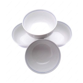 M.V. Trading MV031B23 Japanese White Elegant Cereal Soup Bowl, 6-Inch, 24-Ounces, Set of 4