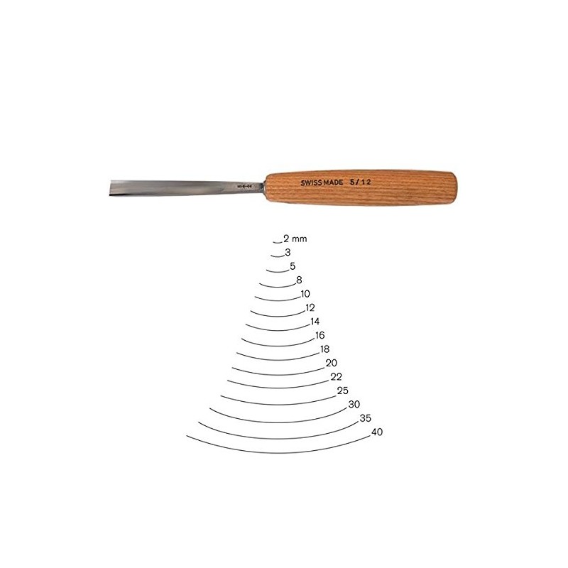 PFEIL "Swiss Made" 3mm, Gouge, #5 Sweep