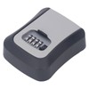 Key Lock Box Curved Aluminum Alloy Large Size Grey Wall