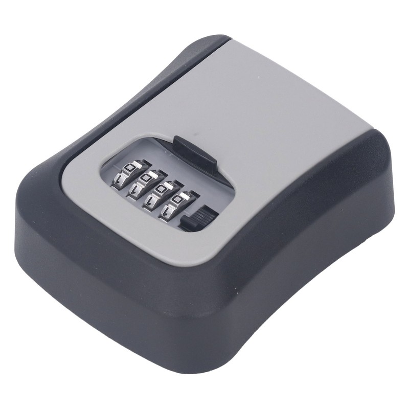 Key Lock Box Curved Aluminum Alloy Large Size Grey Wall
