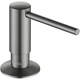 AguaStella ASF026GS Bulit in Dispenser Grey Stainless for Kitchen Sink with Soap Bottle Countertop Pump