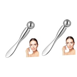 Housoutil 2pcs Eye Cream Massage Stick Dual-ended Tool for Eye Cream Application Absorption for Reducing Puffiness Edema