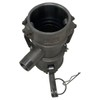Gloxco Camlock Fitting, Type DD with 3/4" Pipe Tap, Stainless