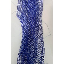 African Mesh Body Sponge, Net Loufah, Net Sponge from Africa (Dark Blue)