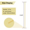 LAVMHAB Round Brass Rod 1mm x 250mm, 10 Pcs
