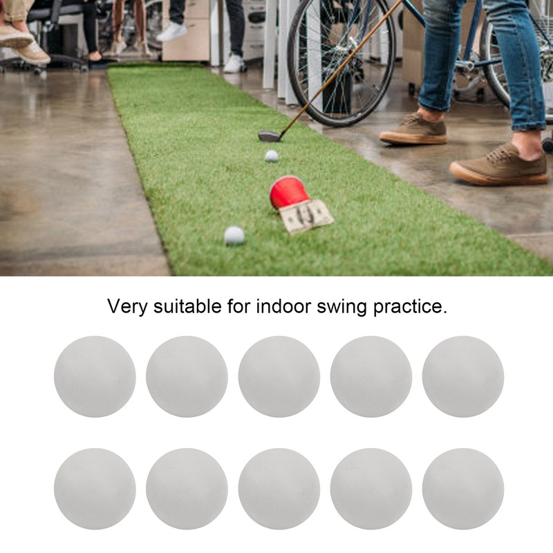 10pcs 65mm EVA Foam Golf Balls Soft Foam Practice Balls