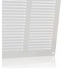 300x300mm / 12x12 inch White Metal Ventilation Grille with Flyscreen
