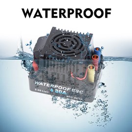 GTSKYTENRC Waterproof 3660 Brushless Motor 4200KV with 80A Brushless ESC Replacement for TRAX4 WLtoys Remote Control Car 1/8/1/10 Tamiya