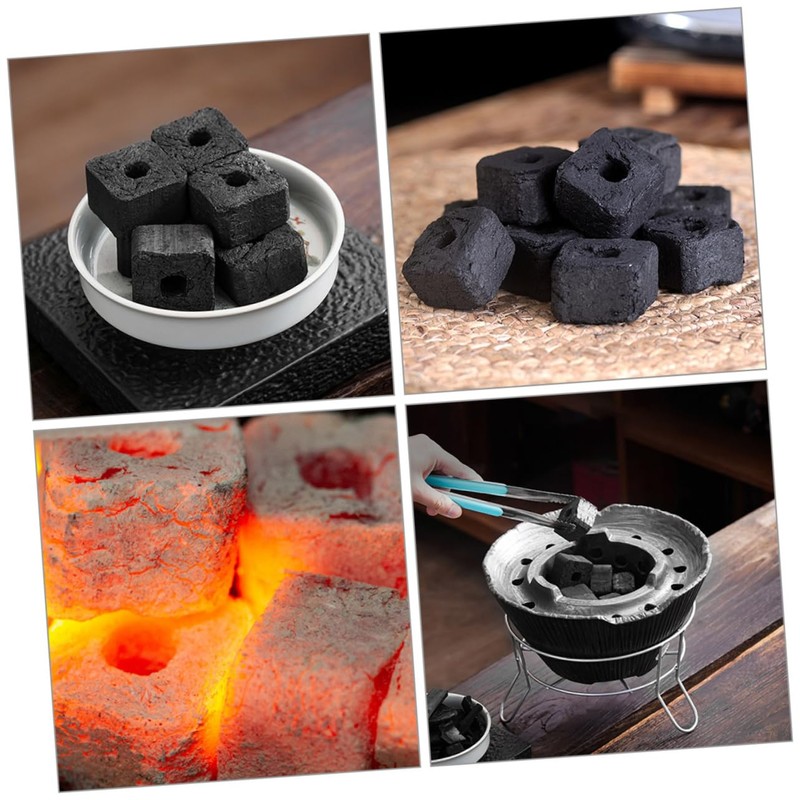 Totority Bamboo Charcoal Tablets for BBQ Camping Lightweight Charcoal for