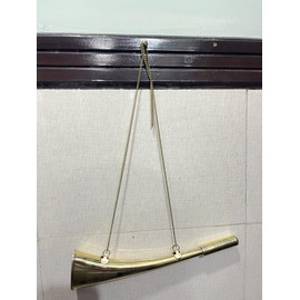 Hunting Bugle Horn, with Brass chain, Hunting Helper for Hunters BY A.B.INSTRUMENT CO.