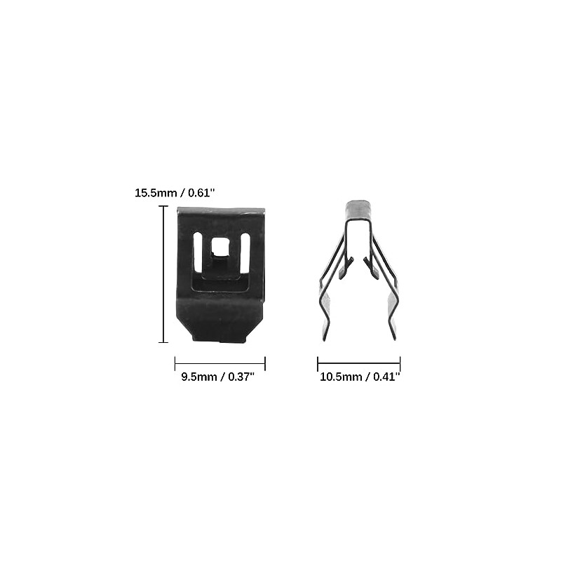 sourcing map Car Dashboard Holder Console Instrument Panel Metal Clip