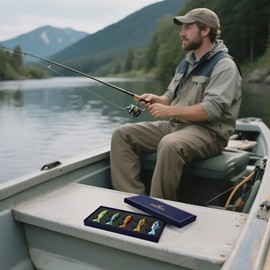 Fishing Lures Set Gifts for Fisherman, Freshwater and Saltwater Fishing Gear Kit with Bass, Trout,Salmon, Walleye, Pike, Muskie, Roach, Pperch, Snook (5B)