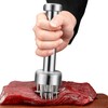 LMYKH Meat Tenderiser Stainless Steel, Manual Steak Hammer, Schnitzel Tenderiser,