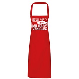 Hippowarehouse Leave Me Alone I'm Building Model Military Vehicles Apron kitchen cooking painting DIY onesize adult