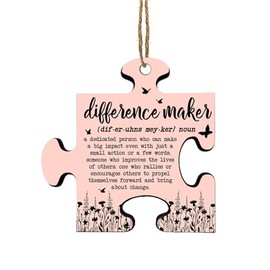 Appreciation Gifts for Women - Difference Maker Christmas Ornament, Thank You Gifts for Women Coach Mentor Employees Teacher Boss, Retirement Farewell Work Anniversary Keepsake for Coworker Friends