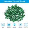 PATIKIL 10-32 x 3/8" Hex Washer Head Ground Screws, 50