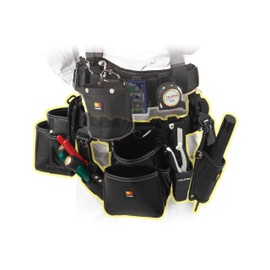 Tajima SFCRX900 Waist Belt + 2 Tier Belt SEG Body Belt Super 3D L Size (35.4 inches (900 mm)) Doubles Space Around Your Waist, Smooth Insertion and Removal of Tools, Wide Settings for Extra Support,