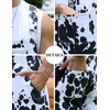YXLUOKY Cow Print Overalls for Men Animal Pants Fall Jumpsuit