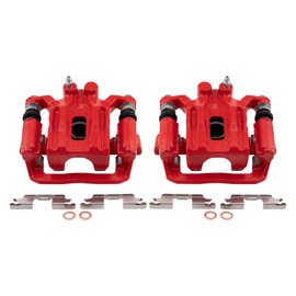 TRQ Performance Rear Performance Brake Caliper Set Compatible with 2005-2021 Nissan Frontier 2005-2015 Xterra