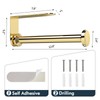 theaoo Paper Towel Holder Under Cabinet, One-Hand Tear, Wall Mount,