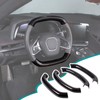 Hudiriy Steering Wheel Cover Molding Cover Interior Accessories Compatible with
