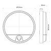 Maclean MCE291 GR Wall LED Lamp with Infrared Motion Sensor