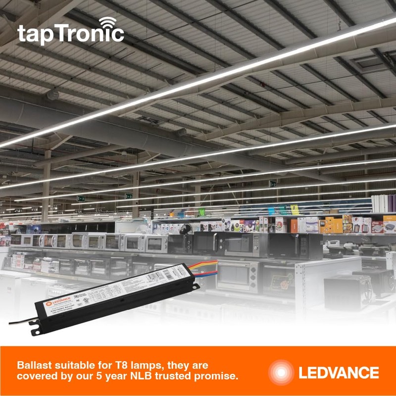 LEDVANCE T8 59W Instant Start UNV, 2-Lamp, 59W, 120-277 Voltage