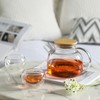 CnGlass Glass Teapot Stovetop Safe,30.4oz Clear Tea pot with Removable