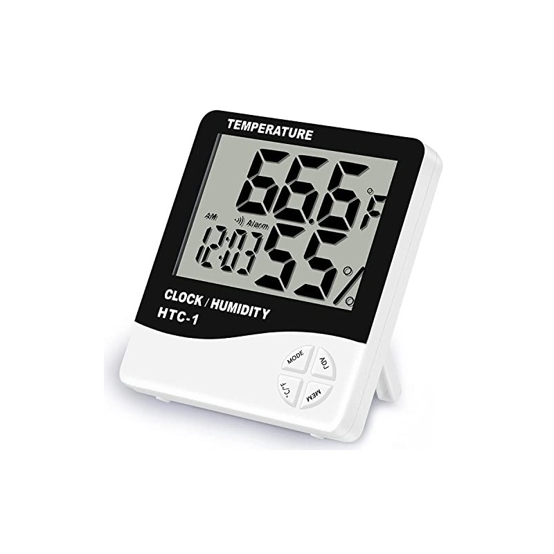 Termohigrómetro Digital, Medidor de Temperatura y Humedad Interior