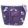 I WANT IT ALL Unicorn PVC Change Purse