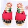 COLLBATH Natural Jade Massage Slippers Foot Health Care Cobblestone Shoes