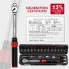 XUNTOP 22Pcs Torque Wrench Set 1/4 Inch Torque Wrench with