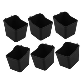 VILLFUL 6pcs Pegboard Storage Bin Pegboard Organizer Pegboard Accessories for Craft Room Tool Organizers and Storage Cups Pegboard Tool Organizer Small Parts Storage Pegboard Storage Cups