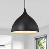 Chloe Lighting Walter Industrial 1 Light Textured Black Mini Pendant