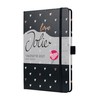 SIGEL Jolie J5335 Weekly Planner 2025, Dark Love, Approx. A5,
