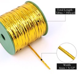 Swpeet Gold 350 Yard Metallic Twist Ties Perfect for Candy Bread Bag Tie Wedding Cookie Gift Buffet Supply Valentine Chocolates