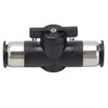Push To Connect Straight Union Ball Valve Quick Release Pneumatic