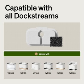 PETLIBRO Cat Water Fountain Filter Replacement, 8 Packs Pet Fountain Filter & Sponges for Dockstream WF106/WF116/WF105/WF115/WF005, 4 Months Set Easy-Swap PETLIBRO Cat Water Dispenser Filter