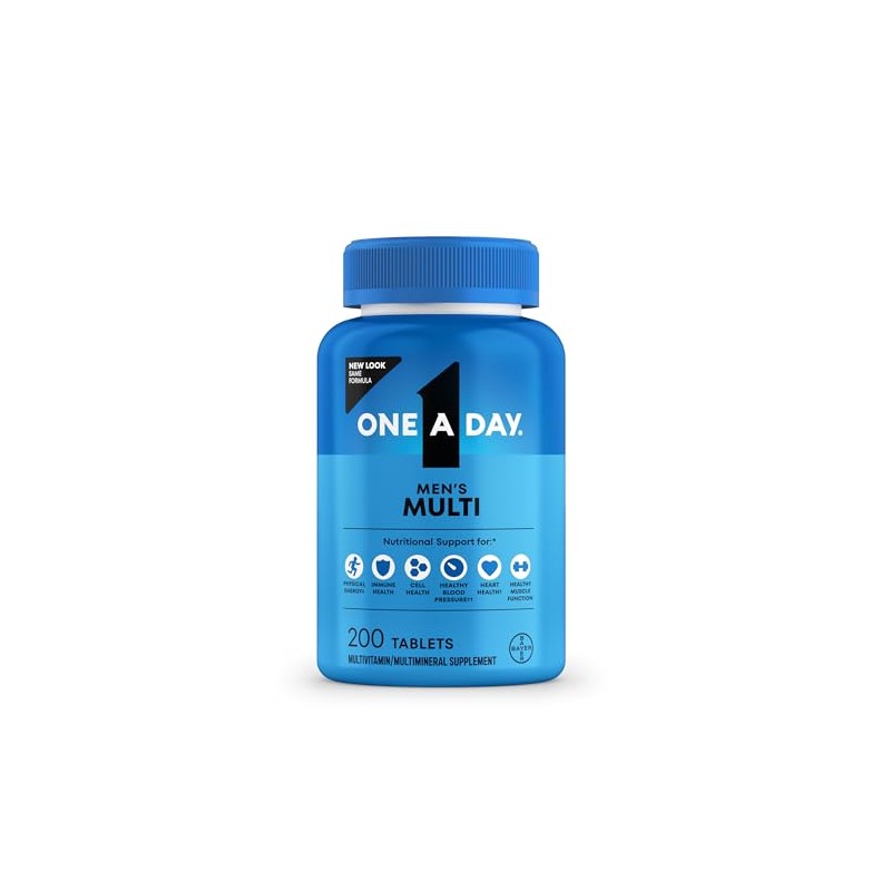 One-A-Day Multivitamin, Men's Health Formula, 200 Tablet Bottle