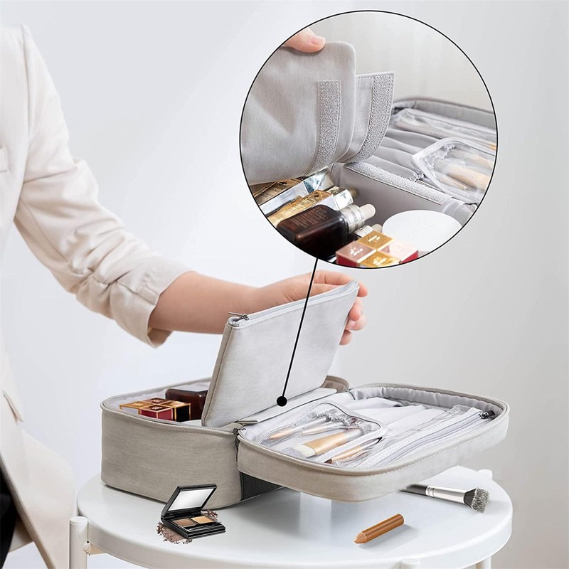 Lightweight Cosmetic Bag Large Capacity in 1 Makeup Bag Portable