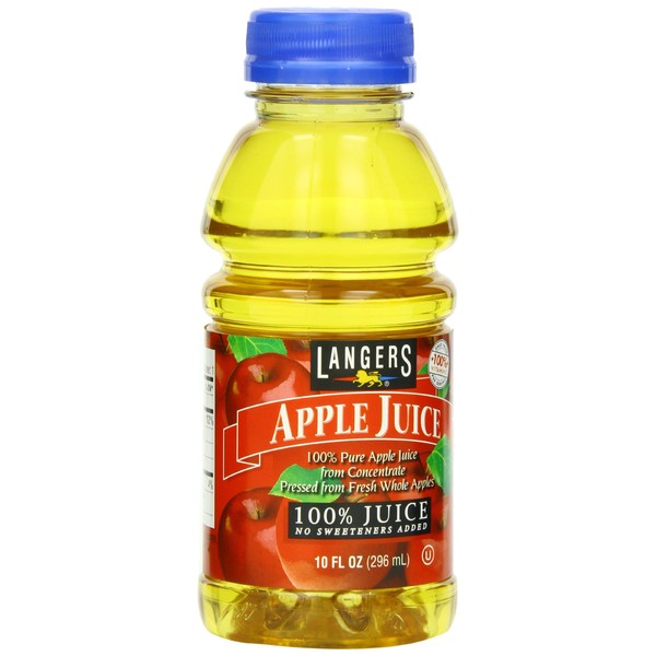 Langers 100% Juice, Apple, 10 Ounce (Pack of 12)