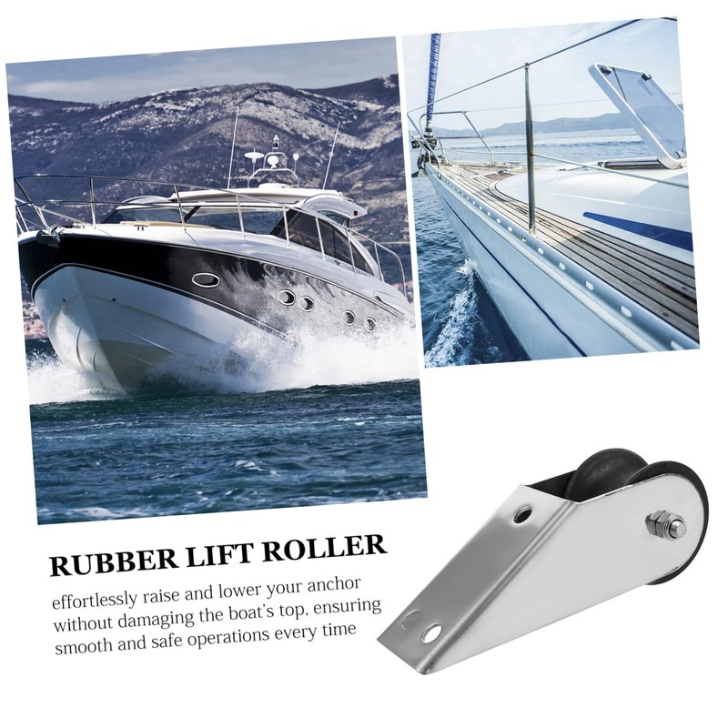 BESPORTBLE Boat Trailer Front Roller Stainless Steel Anchor Bracket Rope