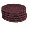 PRO SOURCE Maroon Extra Heavy Duty Floor Stripping Pads: 5