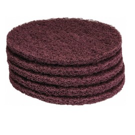 PRO SOURCE Maroon Extra Heavy Duty Floor Stripping Pads: 5 Pack, 13" Diameter