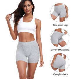 wirarpa Women's Modal Boy Shorts Panties Multicolor Soft Microfiber Boxer Briefs Underwear 4 Pack Small