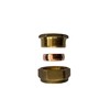 WRAS 22mm Brass Compression Stop End Blank Cap for Copper