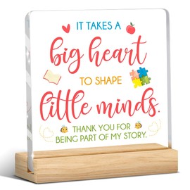 Thank you Teacher Gifts, End of the Year Teacher Gifts, Inspirational Gift for Women Friends Teacher Nurse Boss Coworkers, Acrylic Plaque for Home Office Tabletop Shelf